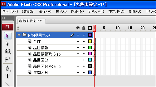 図4 - レイヤー構成（第1段階）