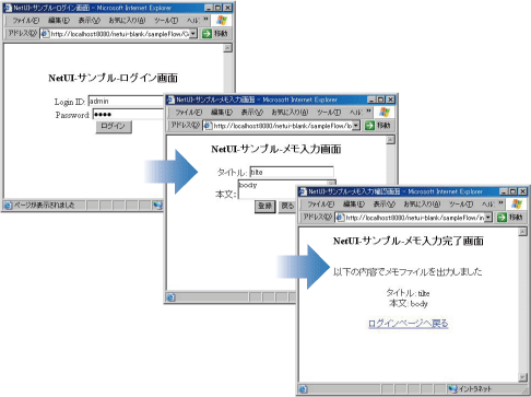 画面遷移イメージ 画面遷移イメージ